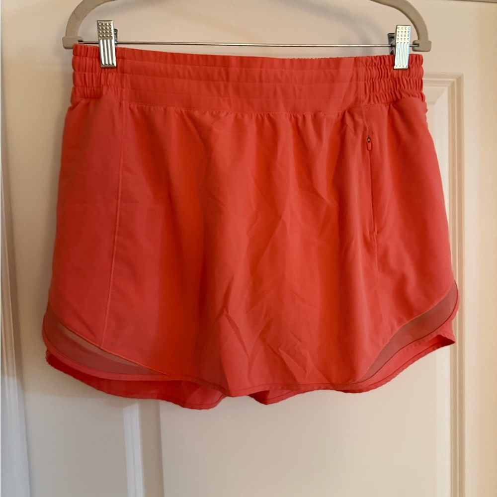 lululemon athletica Bright Coral Athletic Shorts